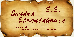 Sandra Stranjaković vizit kartica